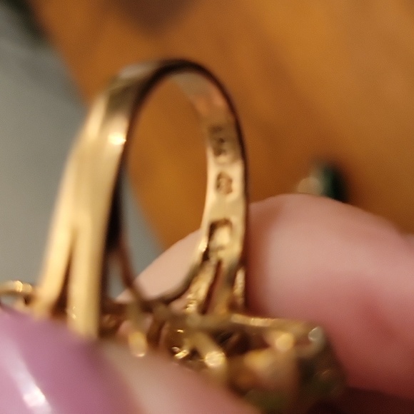 GREEN PERIDOT ring 5 3/4 - Picture 16 of 16